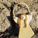 Ceramiczny aniołek handmade do zawieszenia