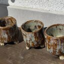 Doniczka - osłonka ceramiczna dla niej - rękodzieło Wolna Chwila