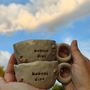 Ręcznie robione kubki do espresso 100 ml Buenos dias