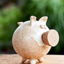 Świnka skarbonka z korkowym ryjkiem