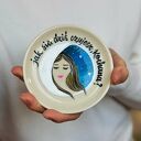 Talerzyk Księżycowy - prezent dla Niej, ręcznie malowany ceramiczny
