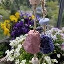 Dzwonki ceramiczne handmade - zestaw 2 szt do ogrodu i na balkon 