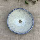 Umywalka ceramiczna nablatowa w kropeczki - unikat do Twojej łazienki