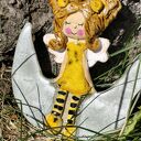 Anioł ceramiczny - ręcznie lepiona pamiątka na ważne chwile