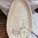 Półmisek z ceramiki z łosiem - 26x16 cm