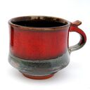 Komplet 2 ręcznie robionych ceramicznych kubków Wygrzane