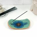 Ceramiczna podstawka na kadzidełko - mandala boho do Twojego wnętrza