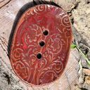 Mydelniczka ceramiczna we wzory - handmade do łazienki