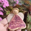 Aniołek ceramiczny z serduszek