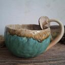 Duży kubek ceramiczny - Grzyb