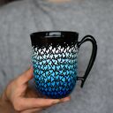Kubek ceramiczny Serduszka Ombre 300 ml