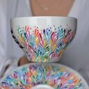 Filiżanka dla nauczycielki Porcelanowa Ręcznie Malowana