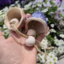 Dzwonki ceramiczne handmade - zestaw 2 szt do ogrodu i na balkon 