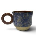 Ręcznie robiona filiżanka ceramiczna do kawy