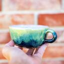 Ręcznie robiona filiżanka ceramiczna z koniem Rajgrass - prezent dla miłośniczki koni