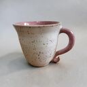 Romantyczna filiżanka ceramiczna na prezent - biel i róż (250 ml)