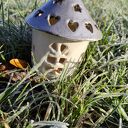 Domek ceramiczny lampion na świecę Bożonarodzenie