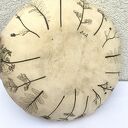 Miska z polnymi roślinami - naturalna ceramika handmade