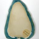 Ceramiczne mydelniczki/spodeczki "Turkusowe liście"