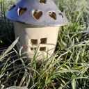 Domek ceramiczny lampion na świecę Bożonarodzenie