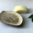 Mydelniczka ceramiczna „W kratkę” - ręcznie robiona do łazienki