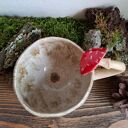 Kubek ceramiczny Muchomor (Amanita) - ręcznie lepiony, 380 ml
