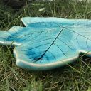 Talerzyk dekoracyjny liść ceramiczny - na biżuterię i drobiazgi
