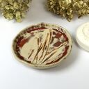 Ceramiczna mydelniczka i spodeczek "Trawy"
