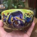 Porcelanowa miseczka z ręcznie malowanymi Irysami - na musli i śniadania