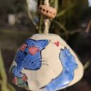 Ręcznie malowany dzwonek ceramiczny - Wolna Chwila