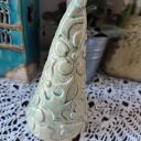 Choinka ceramiczna w kolorze szmaragdu - 17 cm