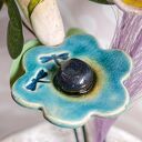 Bukiet ceramicznych kwiatów handmade B7