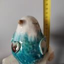 Ptaszek - wróbel ceramiczny - figurka handmade z ceramiki