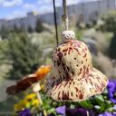 Dzwonek ceramiczny - ręcznie robiony dzwoneczek na balkon i do ogrodu
