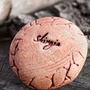 Ceramiczny kamień spokoju Ziemia - ręcznie robiony amulet
