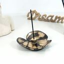 Ceramiczna miseczka liść - podstawka na kadzidło, palo santo i świeczkę