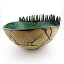 Misa ceramiczna z kolekcji Morskiej - turkus, zieleń i efektowe półmatowe szkliwo