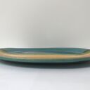 Tęczowa patera ceramiczna - kolorowy talerz dekoracyjny