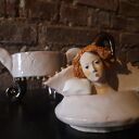 Ceramiczna szkatułka z przykrywką - pojemnik na biżuterię i różności