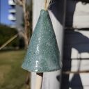 Dzwonek ceramiczny do ogrodu i na balkon - ręcznie robiona dekoracja
