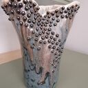 Zestaw dwóch wazonów "Deszcz meteorów" (ceramika handmade)