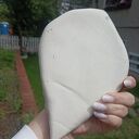 Patera ceramiczna w kształcie muszli - handmade unikat