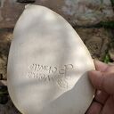 Ceramiczna miseczka - pojemnik na biżuterię w formie liścia (handmade)
