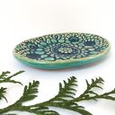 Koronkowa mydelniczka ceramiczna z gliny handmade