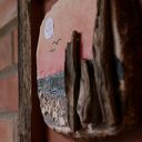 Obraz ceramiczny w drewnianej ramie
