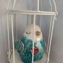 Ceramiczny wróbel - figurka z motywem miłości