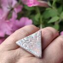 Pierścionek ceramiczny w trójkątnym kształcie - rękodzieło