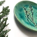 Roślinny ceramiczny talerzyk na biżuterię
