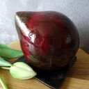 Ceramiczny ptaszek - błyszcząca dekoracja do domu handmade