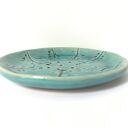 Roślinna mydelniczka ceramiczna z odbicia roślin (14,3 cm)